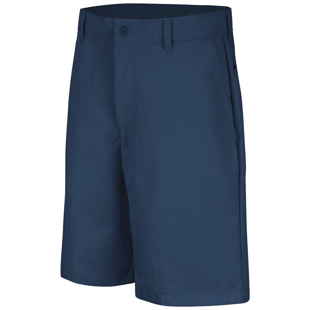 Red Kap Men's Plain Front Shorts Size 30 Navy Blue PT26NV0